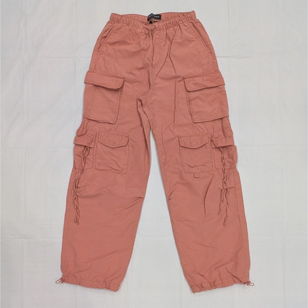 Aeropostale Parachute Cargo Pants XS Cotton Nylon Womens Baggy Y2K Streetwear